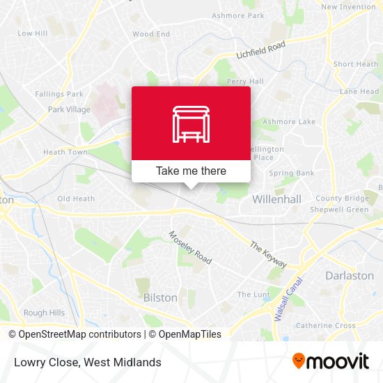 Lowry Close map