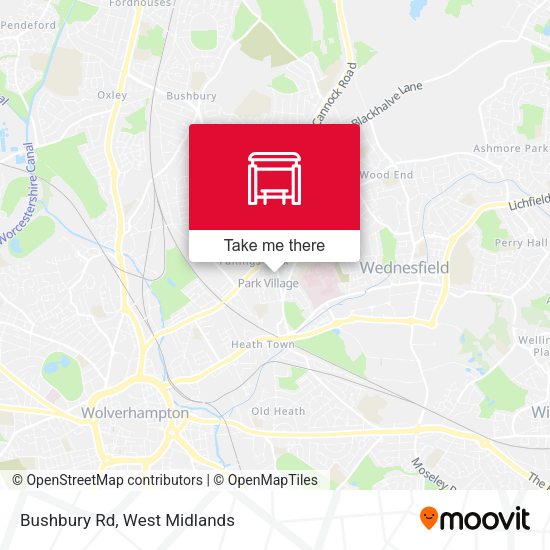 Bushbury Rd map