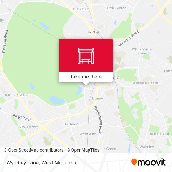 Wyndley Lane map