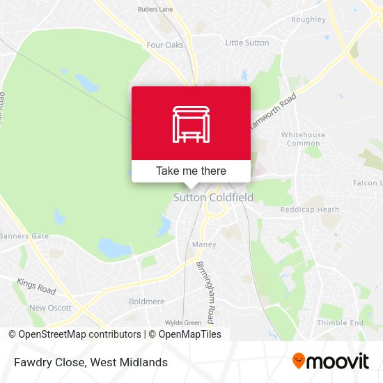 Fawdry Close map