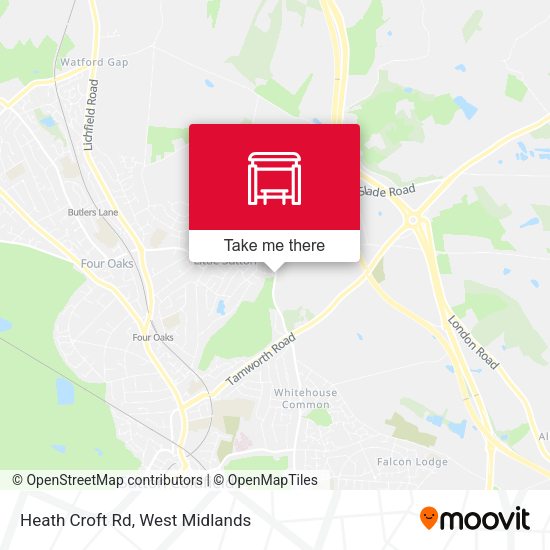 Heath Croft Rd map