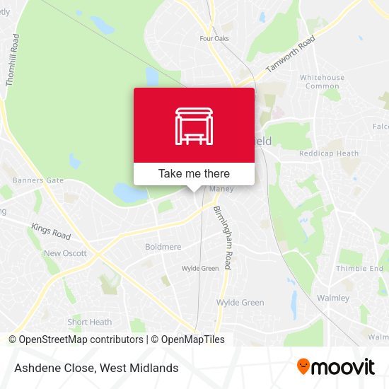 Ashdene Close map