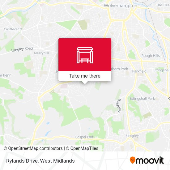 Rylands Drive map