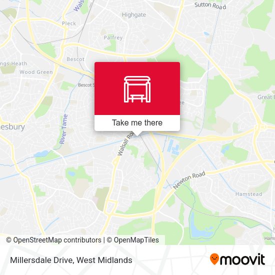 Millersdale Drive map