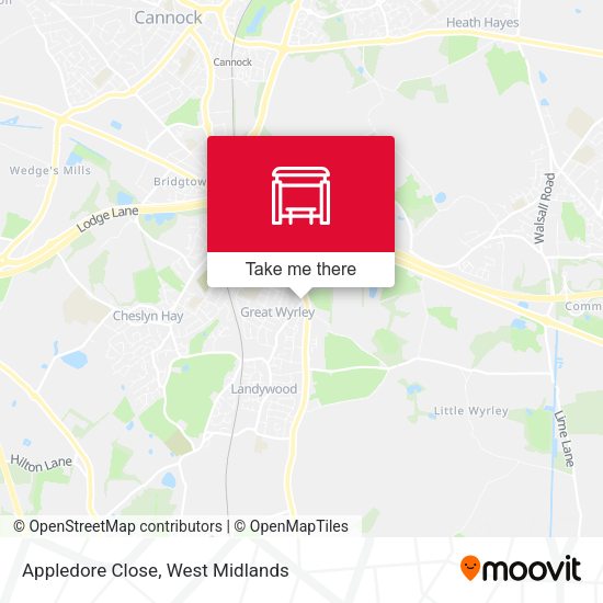 Appledore Close map