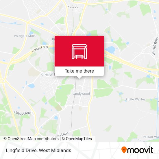 Lingfield Drive map