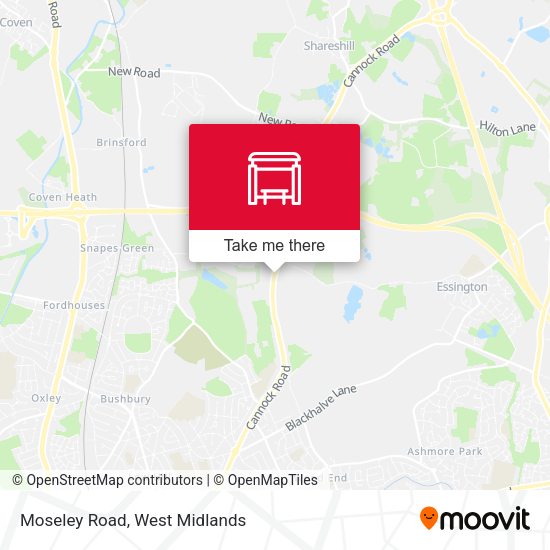 Moseley Road map