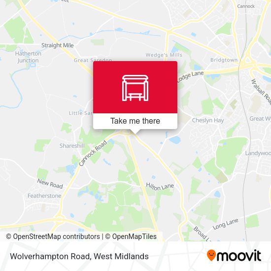 Wolverhampton Road map