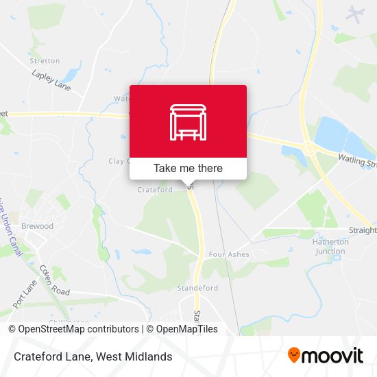 Crateford Lane map