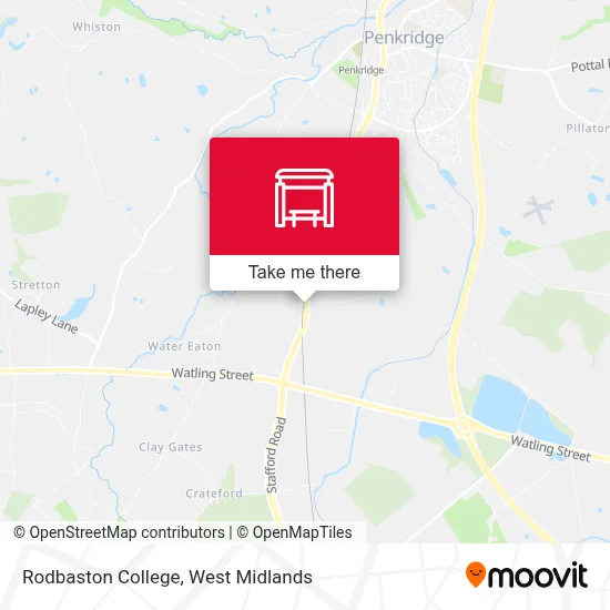 Rodbaston College map