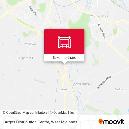 Argos Distribution Centre map