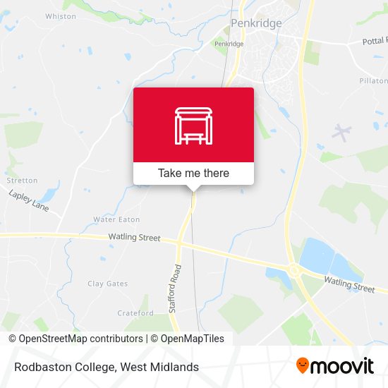 Rodbaston College map