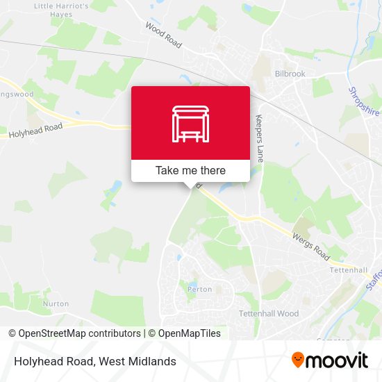 Holyhead Road map
