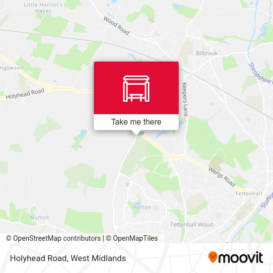 Holyhead Road map