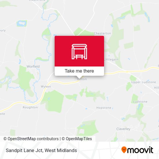 Sandpit Lane Jct map