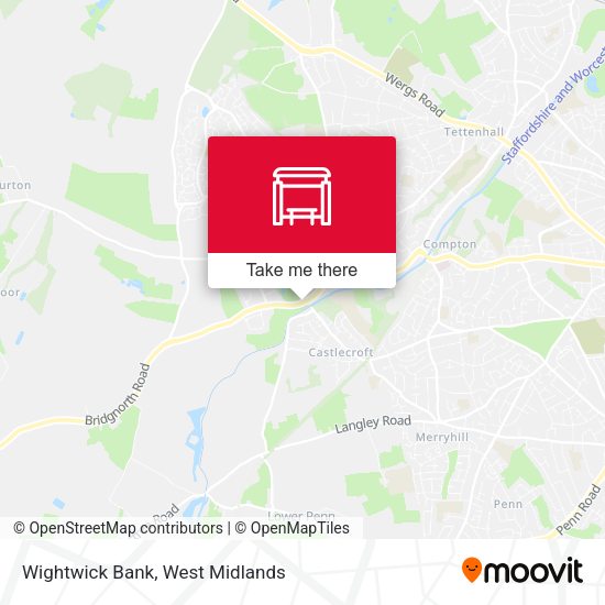 Wightwick Bank map