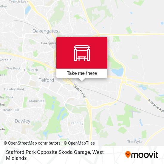 Stafford Park Opposite Skoda Garage map