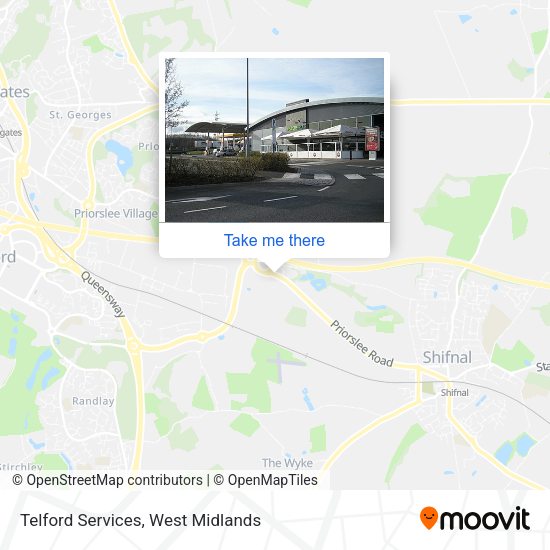Telford Services map