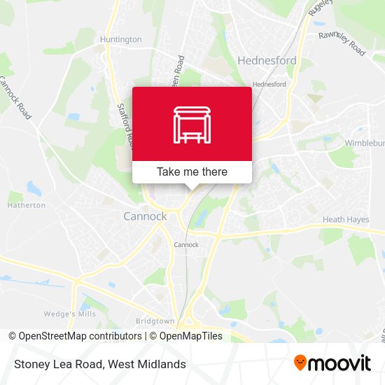 Stoney Lea Road map