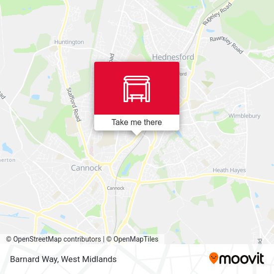 Barnard Way map