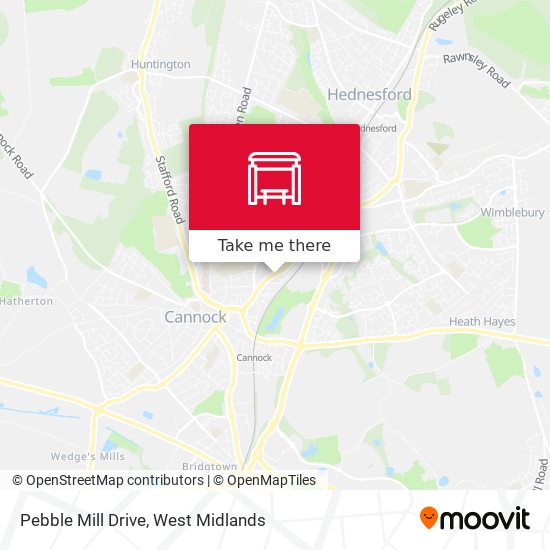 Pebble Mill Drive map