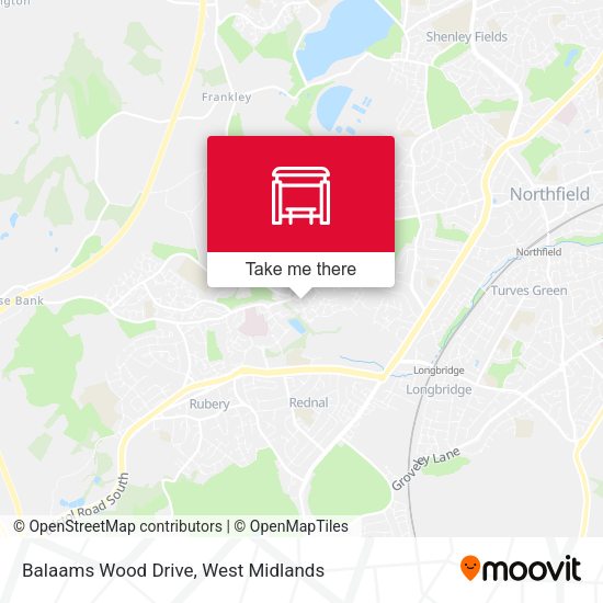 Balaams Wood Drive map