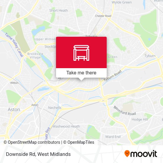 Downside Rd map