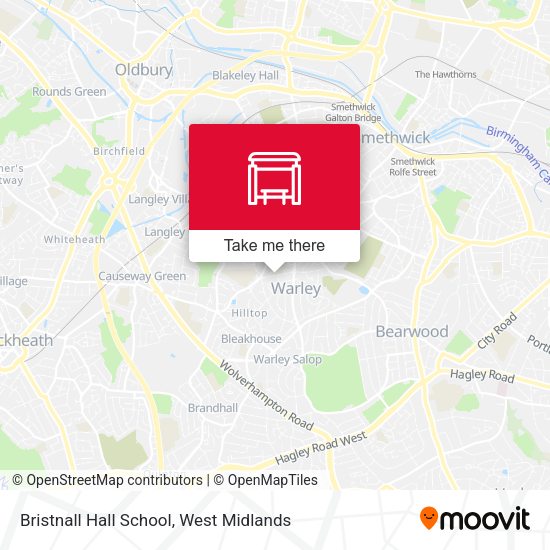 Bristnall Hall School map