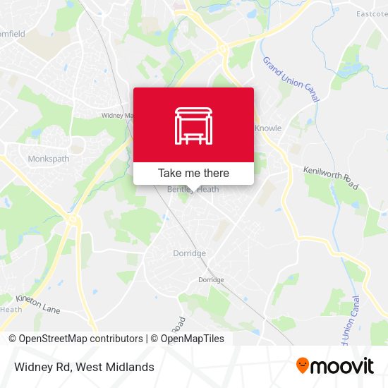 Widney Rd map