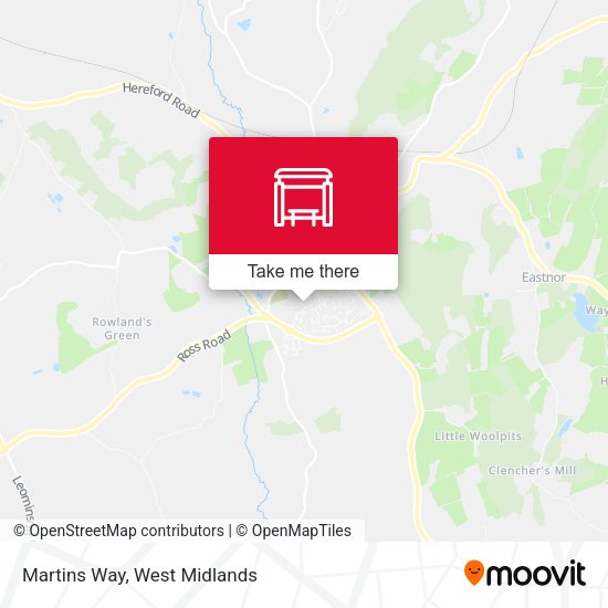 Martins Way map