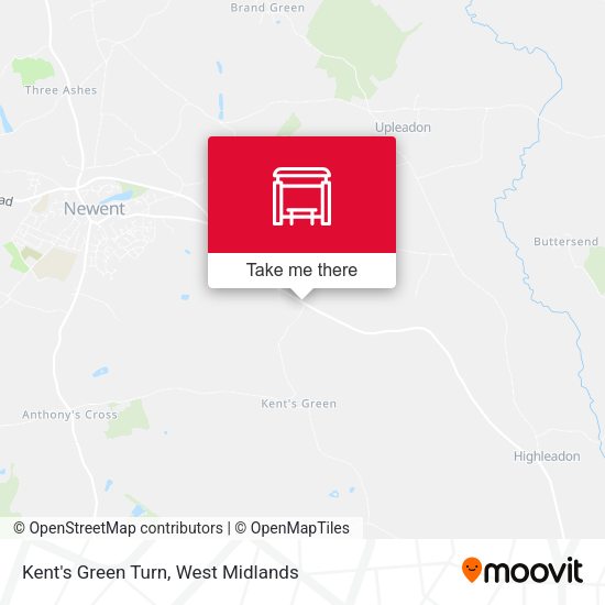 Kent's Green Turn map