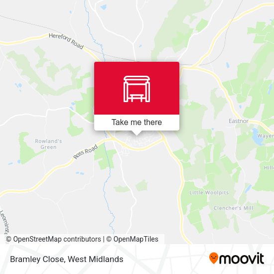 Bramley Close map