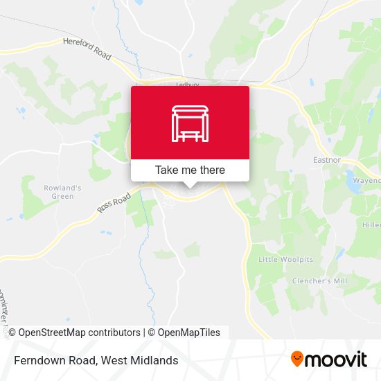 Ferndown Road map