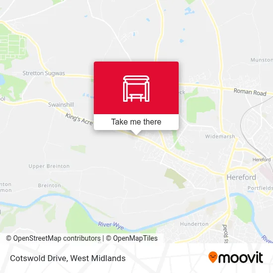 Cotswold Drive map