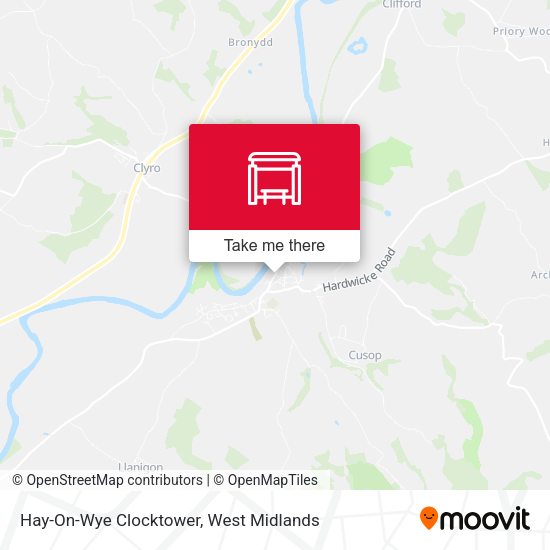 Hay-On-Wye Clocktower map