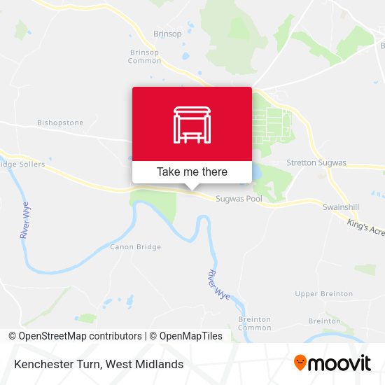 Kenchester Turn map