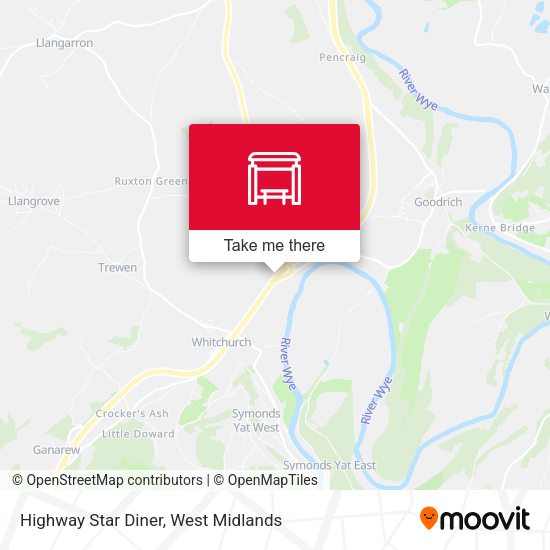 Highway Star Diner map