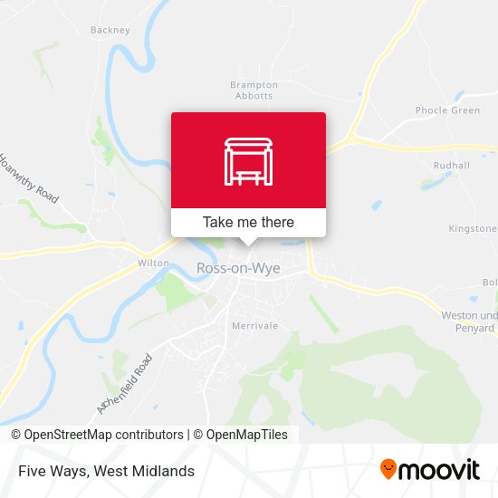 Five Ways map