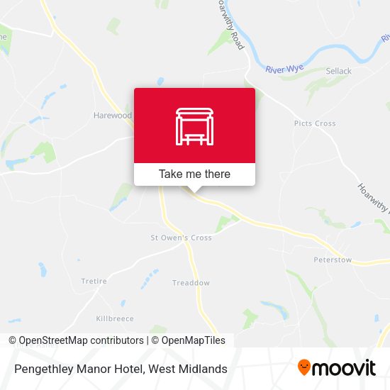 Pengethley Manor Hotel map