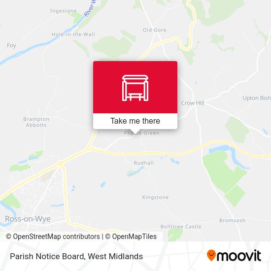 Parish Notice Board map
