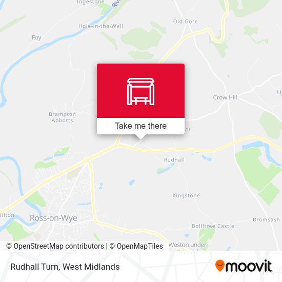 Rudhall Turn map