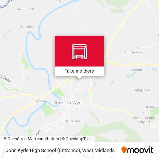 John Kyrle High School (Entrance) map