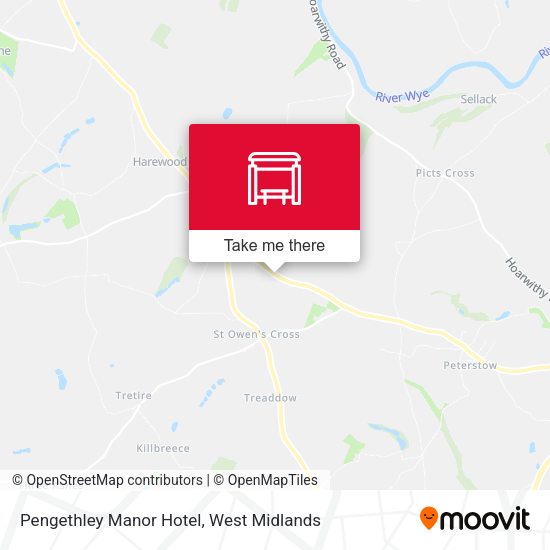 Pengethley Manor Hotel map