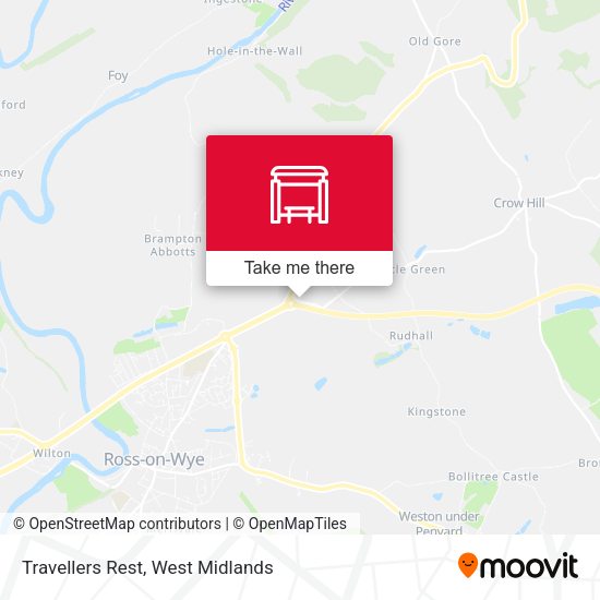 Travellers Rest map