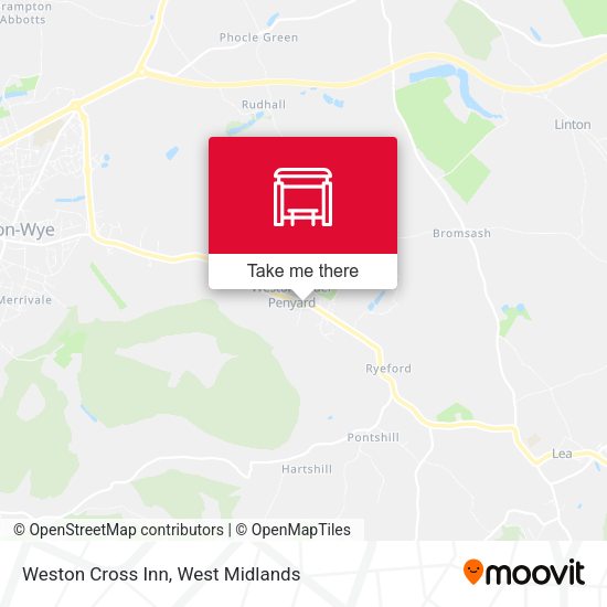 Weston Cross Inn map