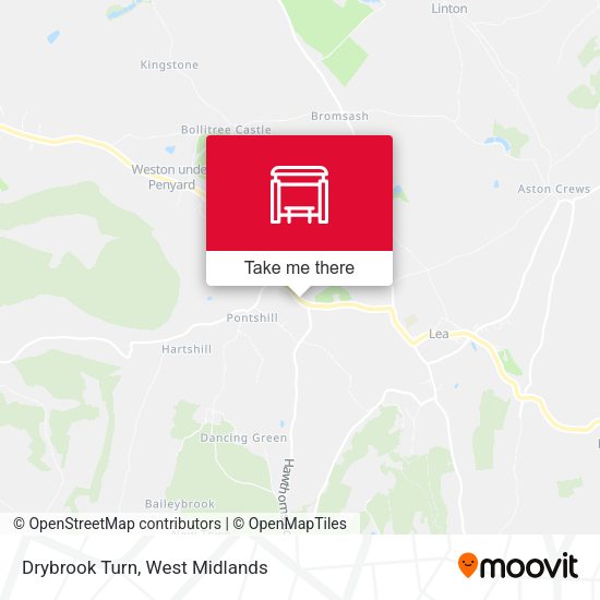 Drybrook Turn map