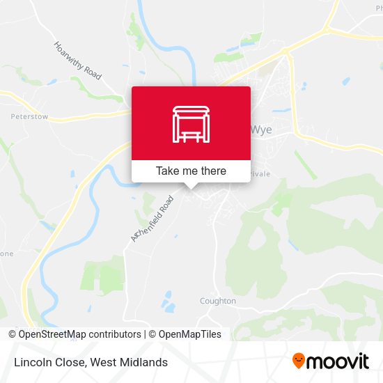 Lincoln Close map