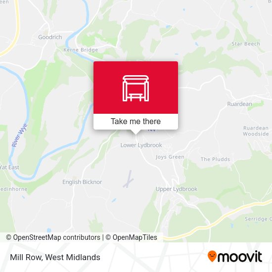 Mill Row map