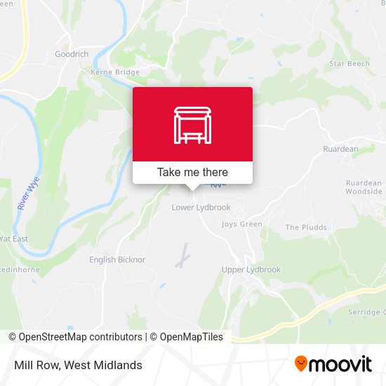 Mill Row map