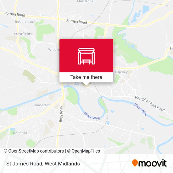 St James Road map
